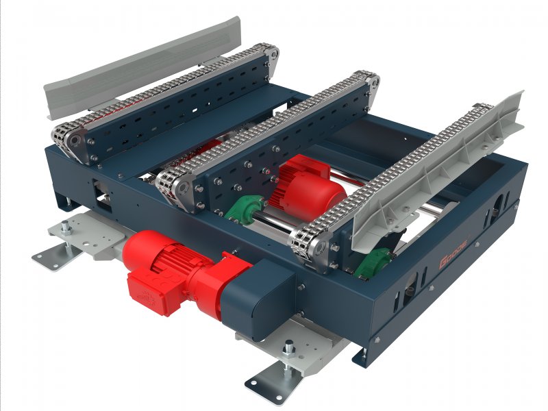 Pallet chain lift transfer unit