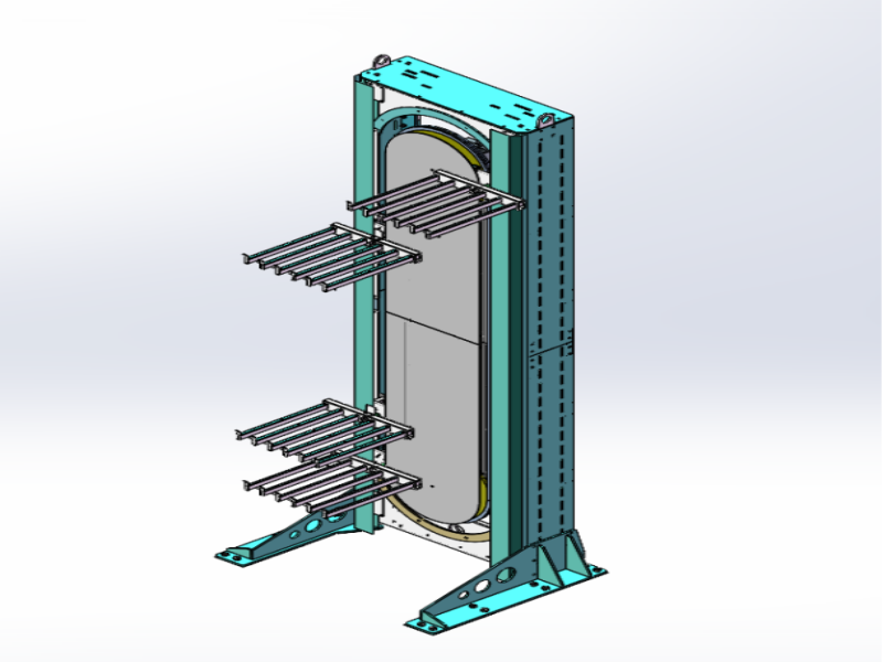 Z Type Continuous Vertical Lifter Elevator Conveyor Machine in Warehouse