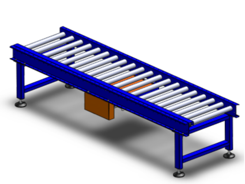 Box roller conveyor