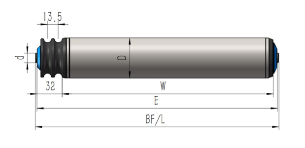 Polymer O-Belt Conveyor Roller