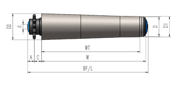 Polymer Single/Double Sprocket Tapered Sleeve Roller